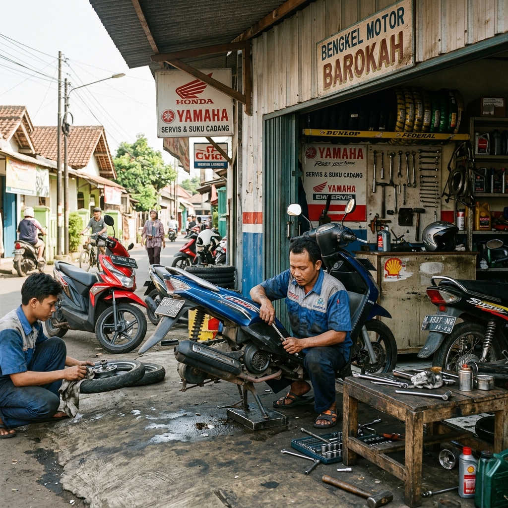 Bengkel Motor Maju